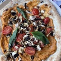 Pizza mit Cashew-Creme  at Perbacco in Locarno