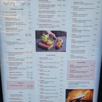 Menu at Perbacco in Locarno
