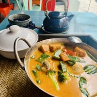 El mejor curry rojo que he probado en mi vida, con tofu!  at Thai Rico in Barcelona