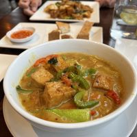 Vegan yellow curry  at Mai Thai in Steamboat Springs