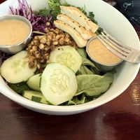 Spicy Thai salad with tofu  at Chido Greens in San Francisco