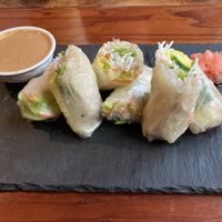 Fresh spring rolls with peanut sauce at Wok and Roll Asian Kitchen in Pine Grove