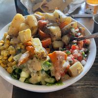 Nekter salad minus cheese, with added roasted  at Nectar: Urban Cantina in Nashville