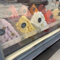 Vegan chocolate and Vanilla also but you can’t see those in the picture   at Let's Spoon in Crete