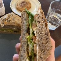 Vegan sandwiches, 10/10. Vegan filet are like vegan chicken   at Gudrun's Goodies in Copenhagen