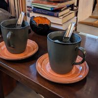 Herbal teas at Gudrun's Goodies in Copenhagen