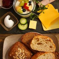 Vegan breakfast plate at Remé in Dusseldorf