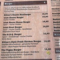 Vegan Option at Kilians Irish Pub in Munich