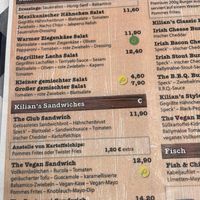 Vegan Option at Kilians Irish Pub in Munich