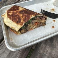 Jerk oyster mushroom wrap  at Freya's Diner in St Petersburg