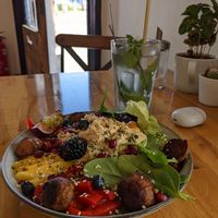 Rice salad at Faim finit in Schoten