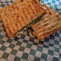 Vegan panini at Trufood Cafe in Lions Head