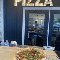 Vegan supremo-vegan mozarella, beyond meat and great vibes!!!  at Coastal Crust in Mount Pleasant