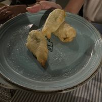 Fried pumpkin flowers  at Matre in Gallipoli