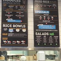 Menu board at Phans 55 in Huntington Beach