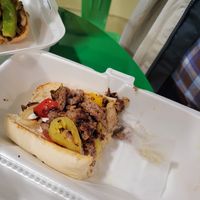 Philly beef, so good! at Plant Based Burger Company in Maple Heights