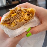 Burrito vegan at Gregory's Coffee in New York City