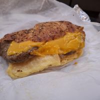 Vegan deluxe croissant at Gregory's Coffee in New York City