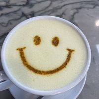 Golden milk latte. No honey    at Naked Cafe in Carlsbad
