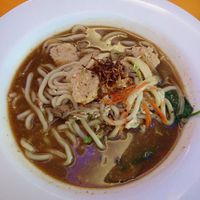 black pepper udon noodles at Man Yuan Fang in Malacca