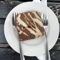 Sticky ginger traybake  at Minstrels Gallery Tearoom in Hawkshead