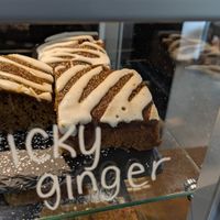 Ginger cake at Minstrels Gallery Tearoom in Hawkshead