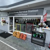 Few vegan options nice coffee  at Kinlochewe Service Station in Achnasheen