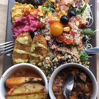 (Almost complete) lunch platter at Erlings in Trondheim