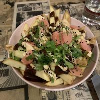 Curry fries  at Yamu Yamu in Worthing