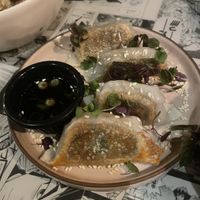 Shiitake mushroom gyoza   at Yamu Yamu in Worthing