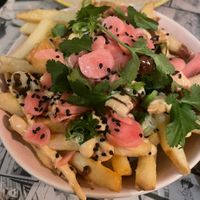 Curry filthy fries   at Yamu Yamu in Worthing