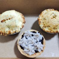 Mini pies and tart at Lilac Oak in Central Singapore