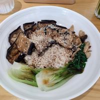 Eggplant in teriyaki sauce at Lilac Oak in Central Singapore