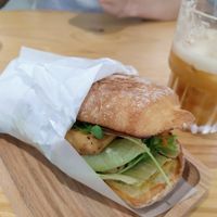 Tofu ciabatta at Lilac Oak in Central Singapore