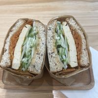 Tofu sandwich   at Lilac Oak in Central Singapore