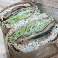 Tempeh sandwich   at Lilac Oak in Central Singapore