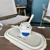 Cookies and cream gelatoo  at Lilac Oak in Central Singapore