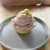 Taro tart  at Lilac Oak in Central Singapore