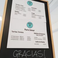 Prices and products at Vincis Heladería in Barcelona