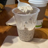 Overnight oats (no, we did not eat any before taking this photo)  at Coastal Kitchen Cafe in Port Renfrew