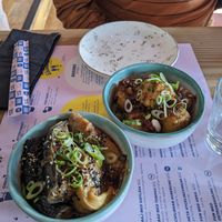 Divine eggplant and tofu at Dubbel Dubbel in Lund