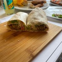 vegan Falafel Burrito at Grizzly in Veli Losinj