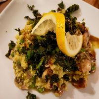 Pea & Mushroom Risotto at The Navigation Inn in Oswestry