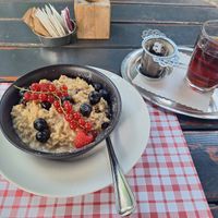 Looks smaller in the picture, it was a generous portion with more cranberries inside. at Kaffee Klatsch in Chur