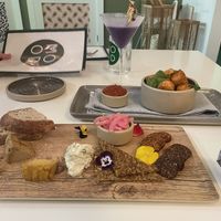 Kalamari and Cheese Plate. The vegan cheese was actually the best vegan cheese I’ve ever had.   at Mood in Tequesta