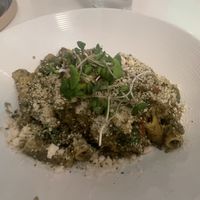 This was the best pesto pasta (vegan or otherwise) I’ve ever had!  at Mood in Tequesta