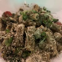 Zucchini pesto pastaa  at Mood in Tequesta