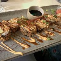 Dragon roll 🐉  at Mood in Tequesta