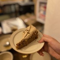 The coffee walnut cake #Veganuary at Black Window - 黑窗里 in Kowloon