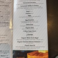 Breakfast menu served exclusively till noon. at Vegans Are Us in Atlantic City
